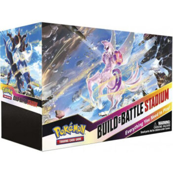 Pokémon Build & Battle Stadium Box Astral Radiance met twee Build & Battle Boxes, booster packs en accessoires.