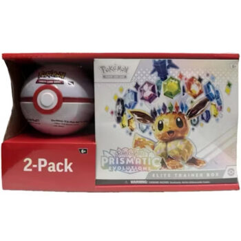 Pokémon Costco Exclusive Prismatic Evolutions Elite Trainer Box en Pokéball – speciale USA editie met ETB en Pokéball