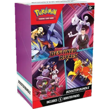 Pokémon Destined Rivals Booster Bundle met 6 booster packs uit de Scarlet & Violet: Shrouded Fable serie.