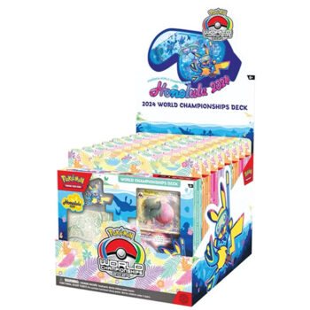 Pokémon World Champions Deck 2024 display met 2 x 4 boxen – officiële Pokémon TCG kaartenset