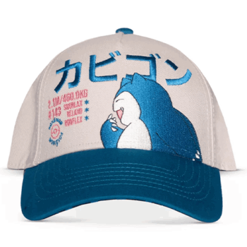 Pokémon Snorlax verstelbare cap van Difuzed met geborduurd design.
