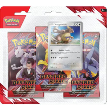 Pokémon Destined Rivals 3-Pack Blister – Kangaskhan promo met drie booster packs