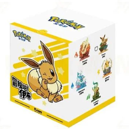 Pokémon Eevee Figures Series Blind Box met schattige verzamelbare Eevee-evolutiefiguren.