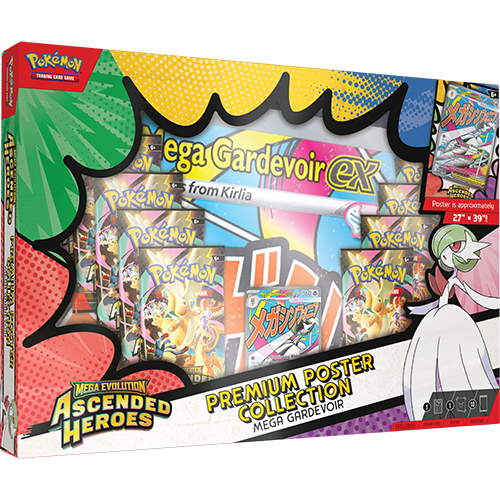 Pokémon Ascended Heroes Premium Poster Collection Box Gardevoir met promo kaart, poster en Pokémon TCG booster packs