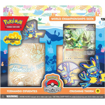 Pokémon World Championships Deck 2024 box – officiële Pokémon TCG wereldkampioenschapsdeck in willekeurige uitvoering.