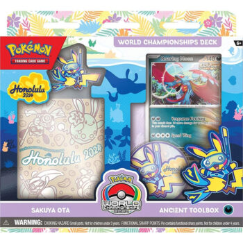 Pokémon World Championships Deck 2024 box – officiële Pokémon TCG wereldkampioenschapsdeck in willekeurige uitvoering.