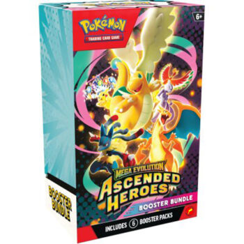 Pokémon Ascended Heroes Booster Bundle met meerdere booster packs uit de Ascended Heroes set voor het Pokémon Trading Card Game.